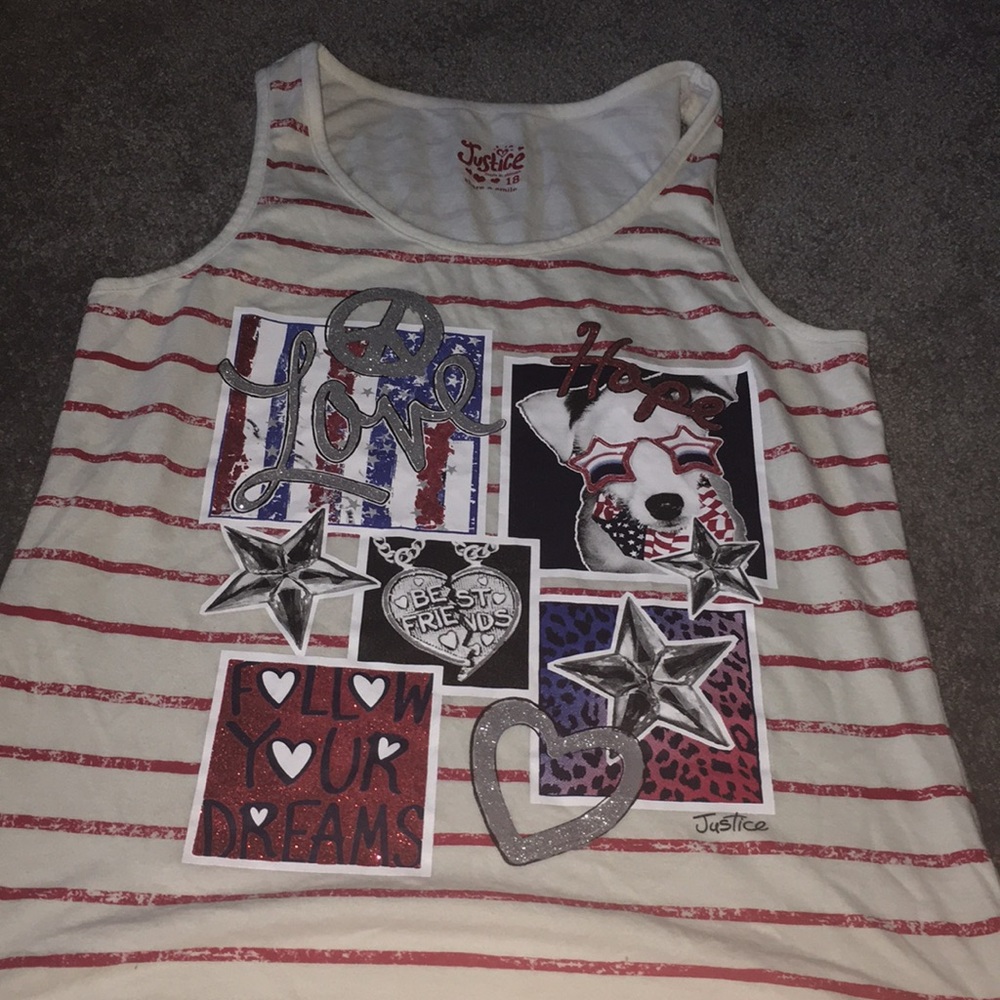 Justice tank top